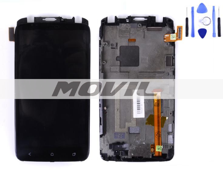 HTC One X S720e LCD Display Digitizer Touch Screen+ frame housing Assembly
